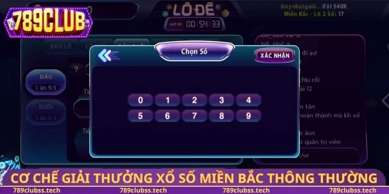 Cơ chế giải thưởng xổ số miền Bắc thông thường