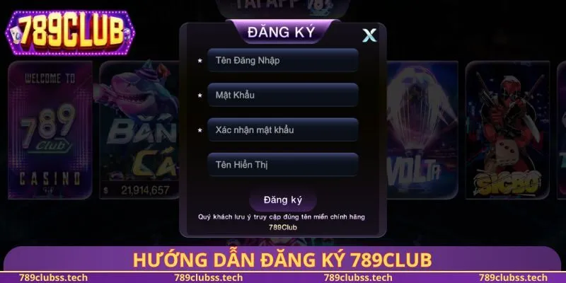 Hướng dẫn đăng ký 789CLUB