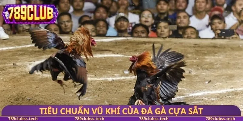 Tiêu chuẩn vũ khí của đá gà cựa sắt