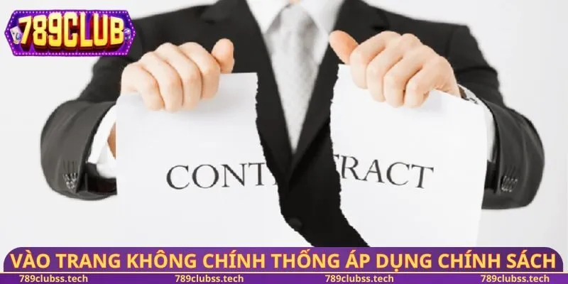 Vào trang không chính thống áp dụng chính sách